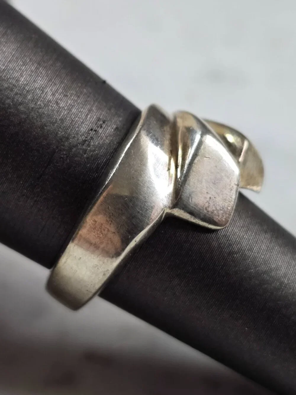 Womens Vintage Estate Sterling Silver Modernist Ring 9.5g E7983